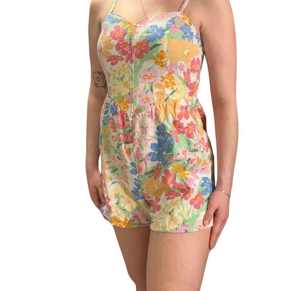 Floral Print Romper